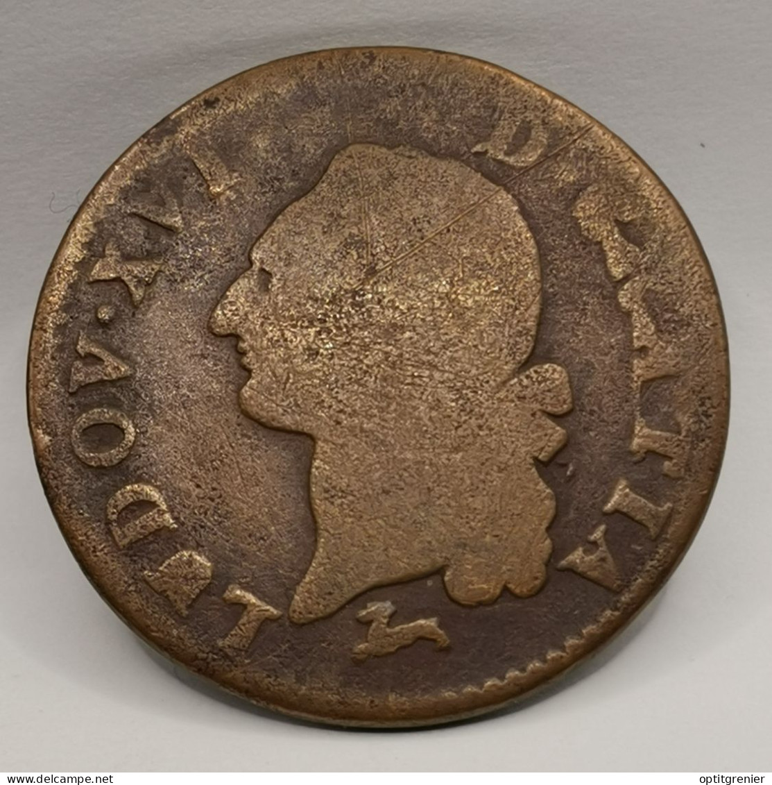 1 SOL LOUIS XVI 1786 R ORLEANS / FRANCE - 1774-1791 Lodewijjk XVI