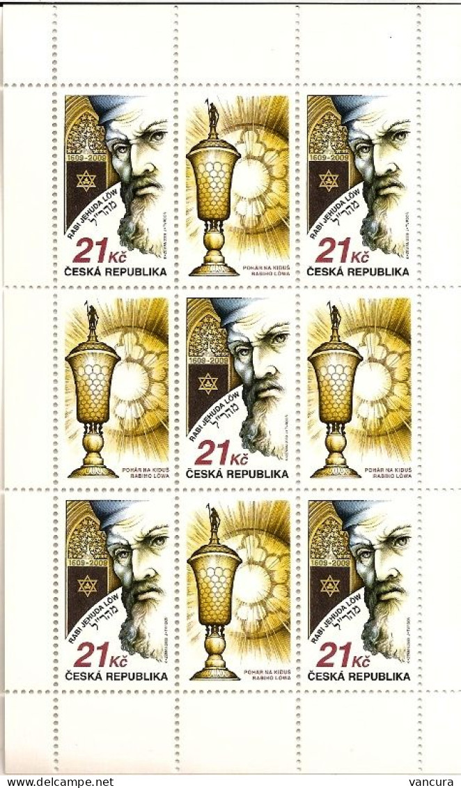 **A 600 Czech Republic Jehuda Ben Loew Anniversary 2009 - Unused Stamps