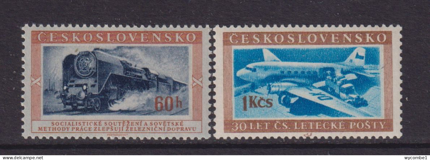 CZECHOSLOVAKIA  - 1953  Transport  Set  Never Hinged Mint - Ungebraucht