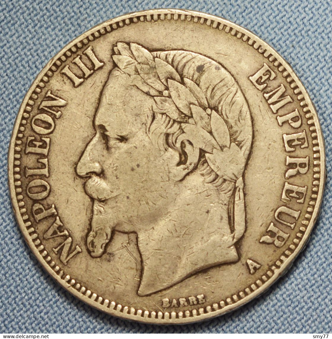 France • 5 Francs • 1870 A   (Paris) • Napoléon III • Tête Laurée • [24-349] - 5 Francs