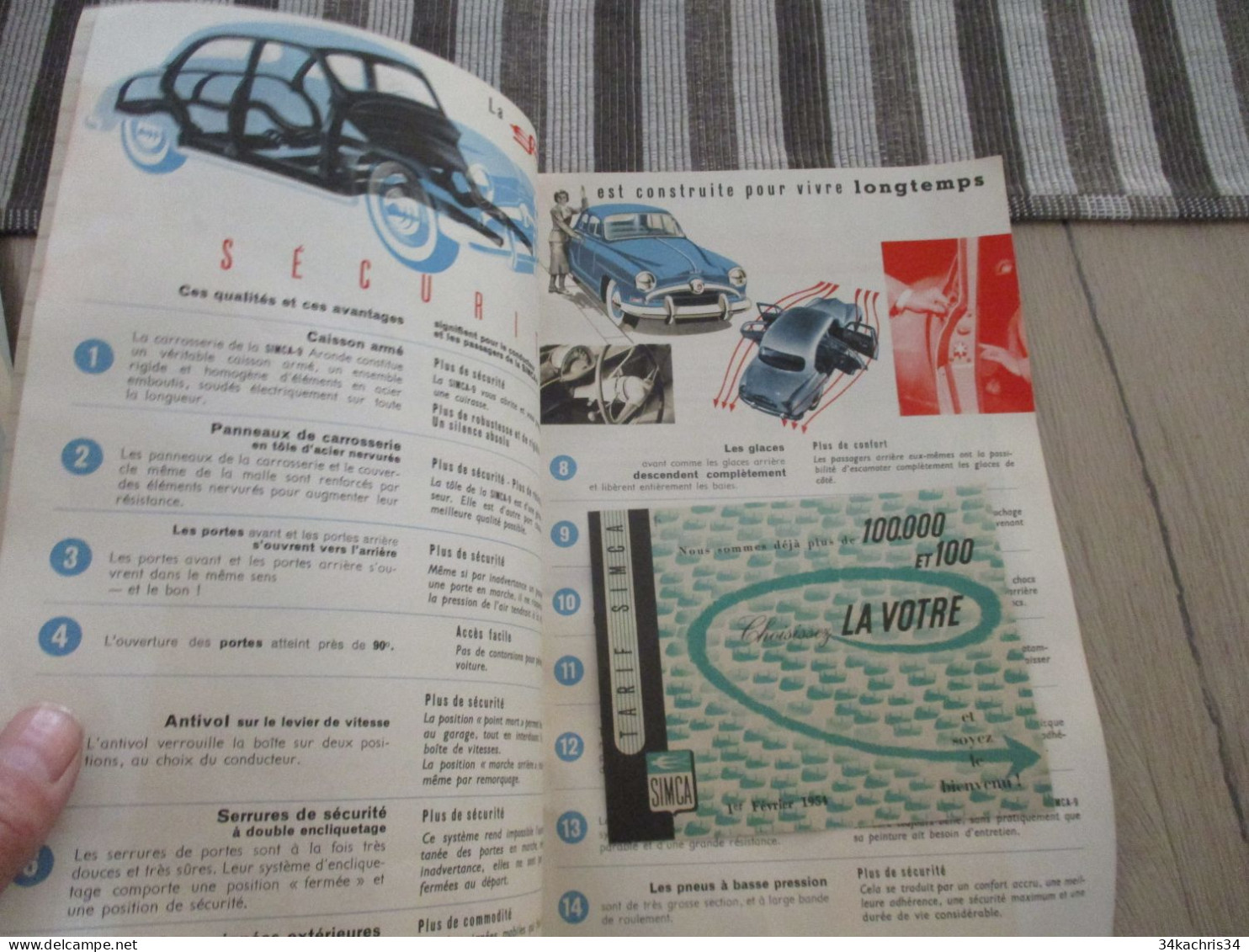 Pub Publicité Livret D'époque SIMCA Aronde 9 16 Pages + Petit Carnet - Automobili