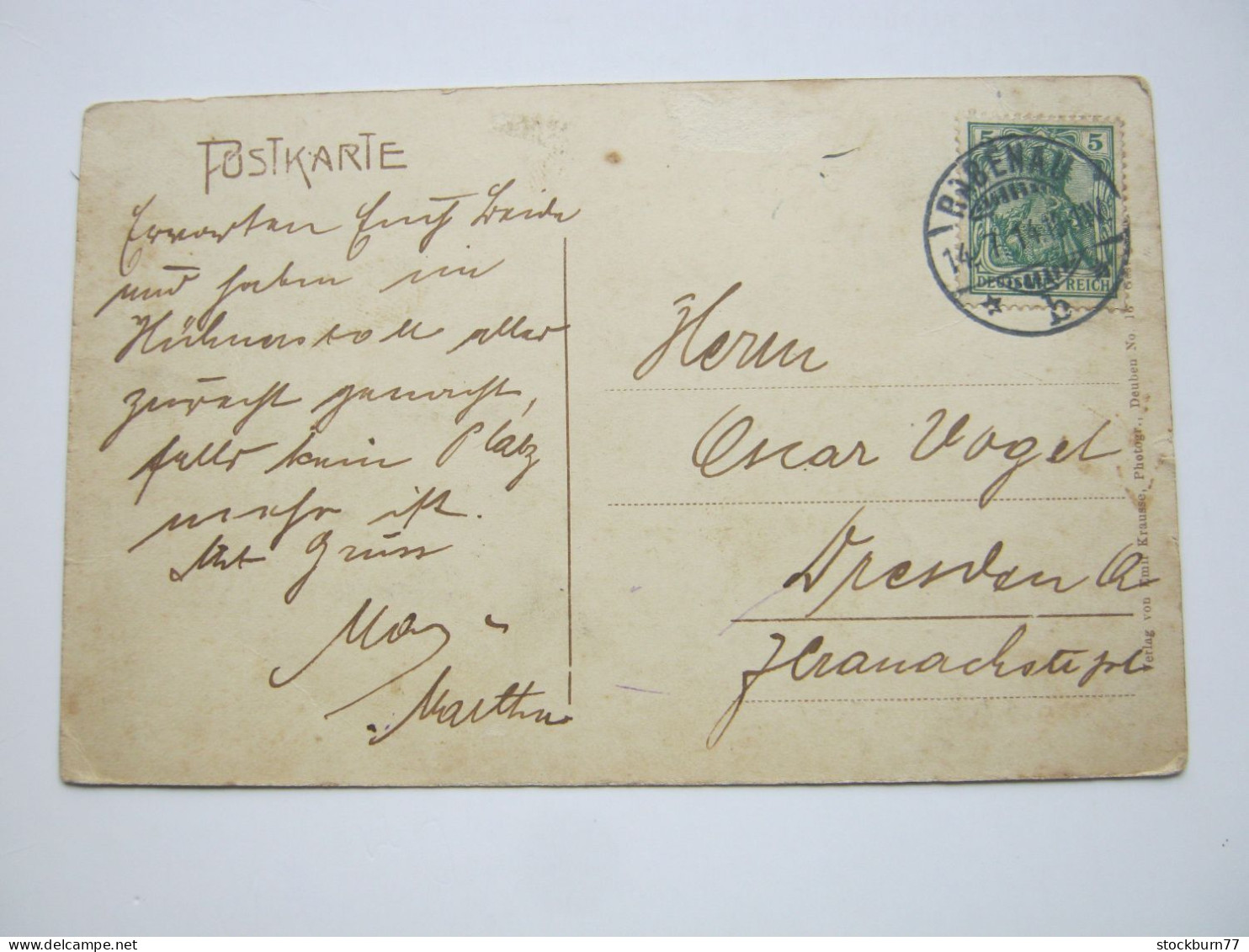 RABENAU   , Schöne   Karte Um 1914 , Vs. Ger. Schürfung - Rabenau