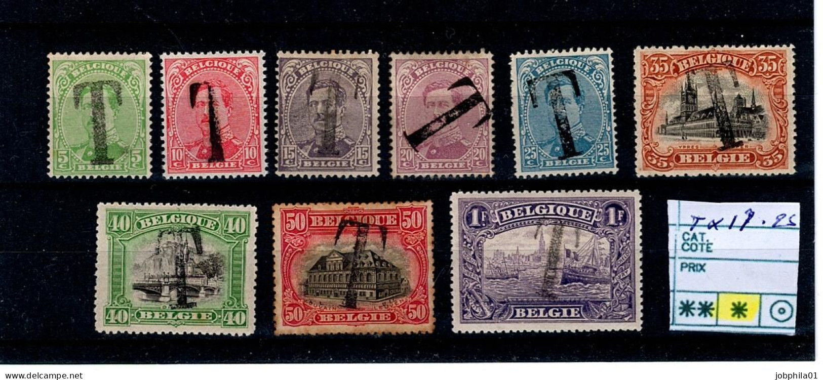 TX 17-25  X Côte 70€ - Stamps