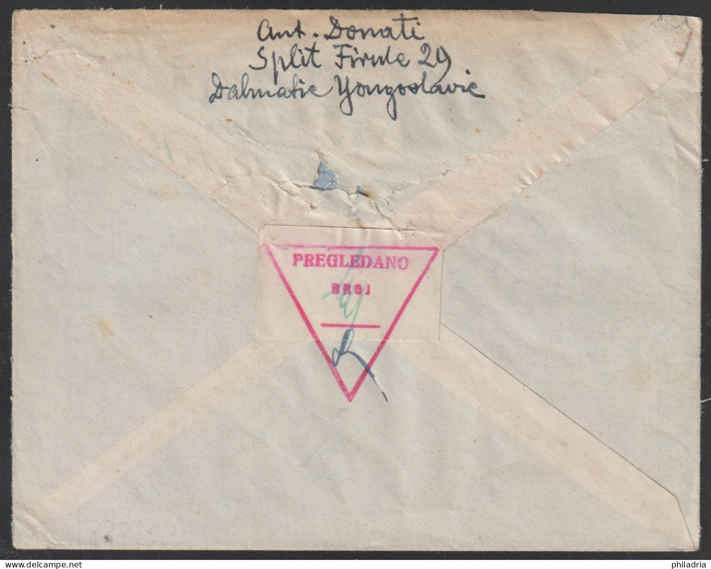 Yugoslavia, 1950, Beograd, Registered Cover To Belgium - Briefe U. Dokumente