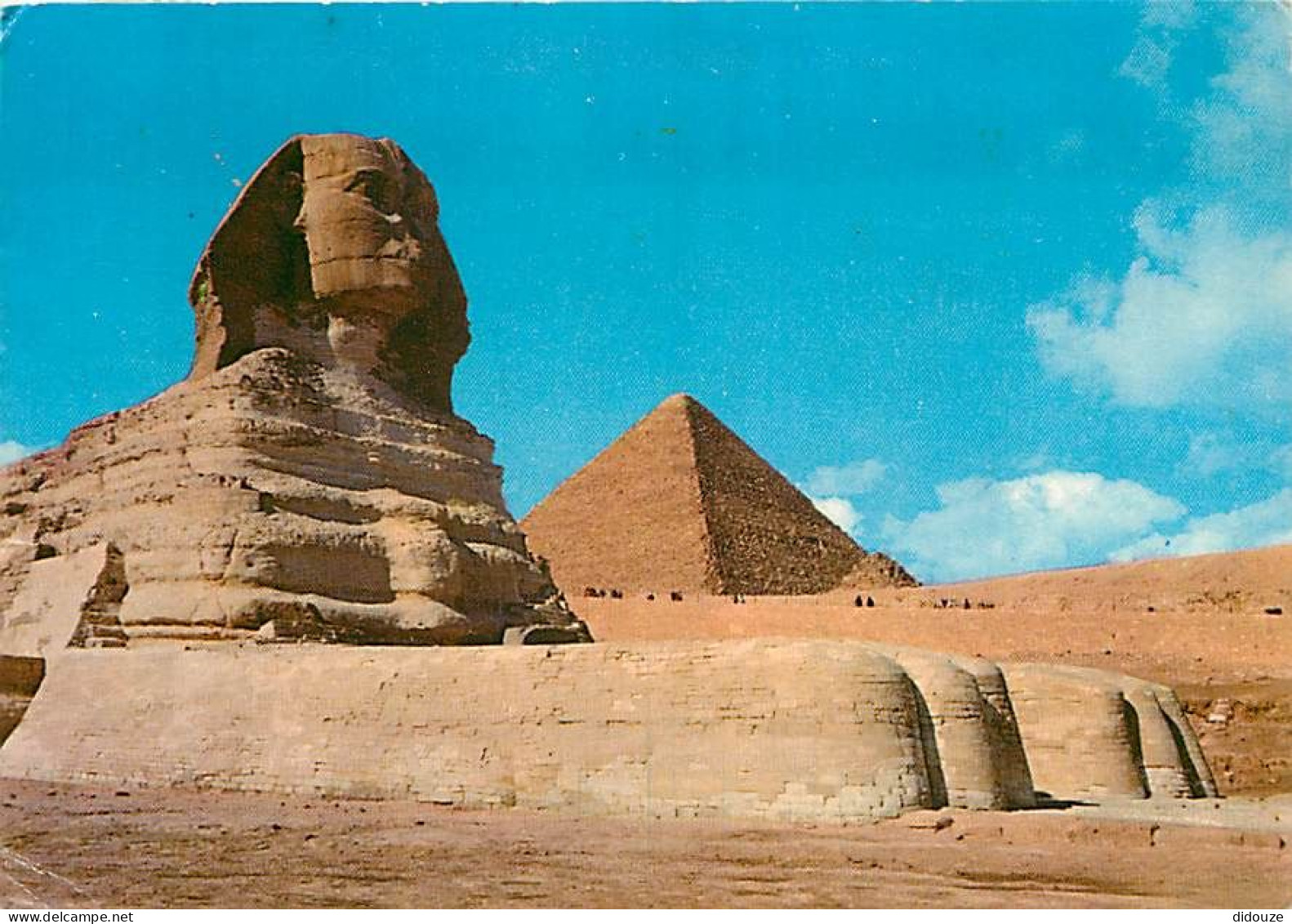 Egypte - Gizeh - Giza - The Sphinx And The Pyramid Of Cheops - Voir Timbre - CPM - Voir Scans Recto-Verso - Gizeh