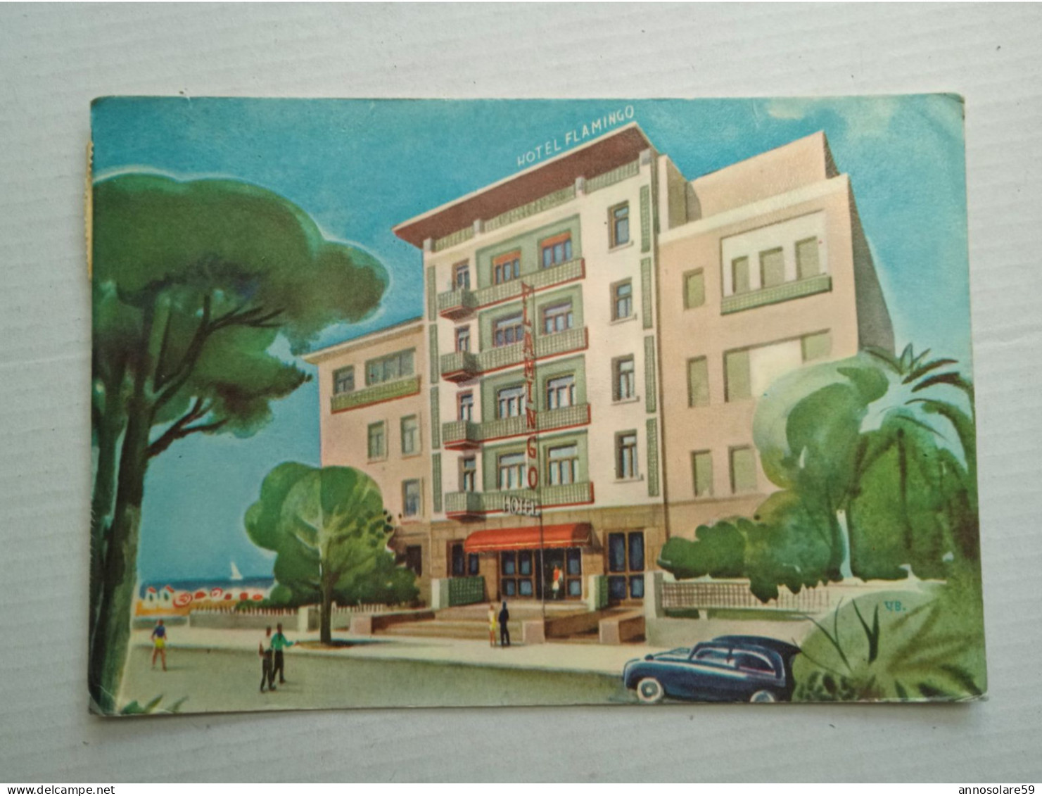 CARTOLINE: HOTEL FLAMINGO - VIAREGGIO - VIALE BUONARROTI 219 (MOVIMENTATA) - VIAGGIATA - F/G - COLORI - LEGGI - Viareggio