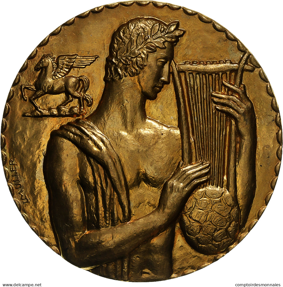 Belgique, Médaille, Orphée, Belgische Artistieke Promotie Van SABAM, Arts & - Andere & Zonder Classificatie