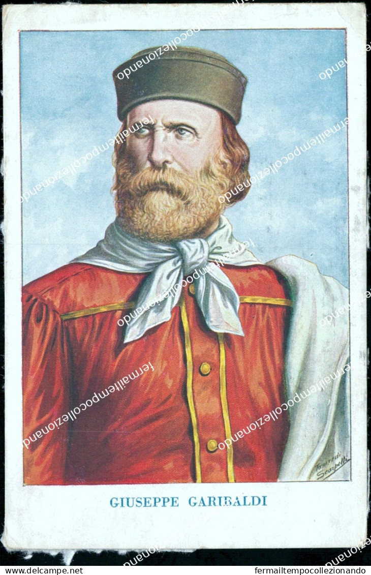 Co131 Cartolina Personaggi Famosi Giuseppe Garibaldi - Artisti