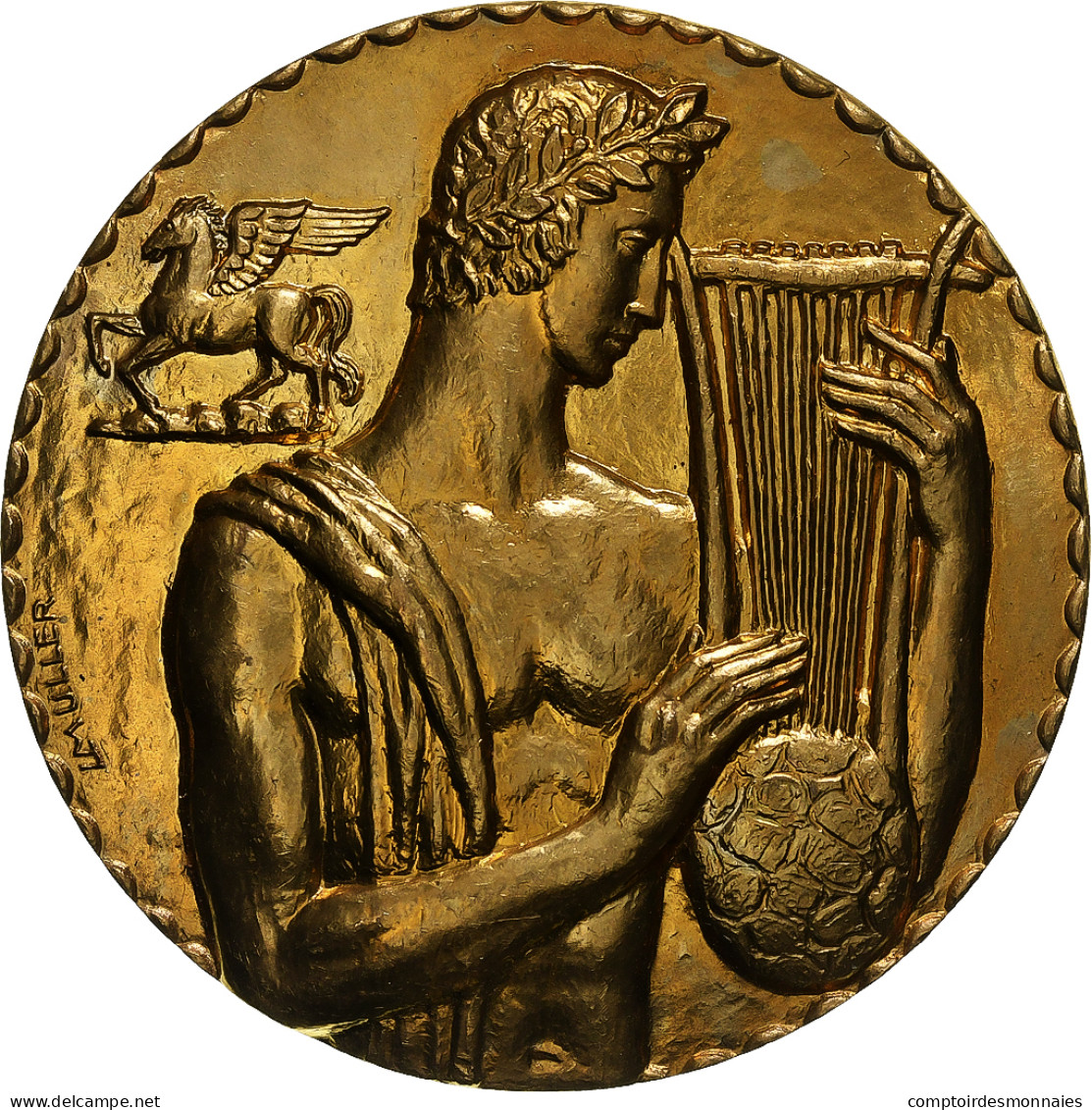 Belgique, Médaille, Orphée, Belgische Artistieke Promotie Van SABAM, Arts & - Autres & Non Classés