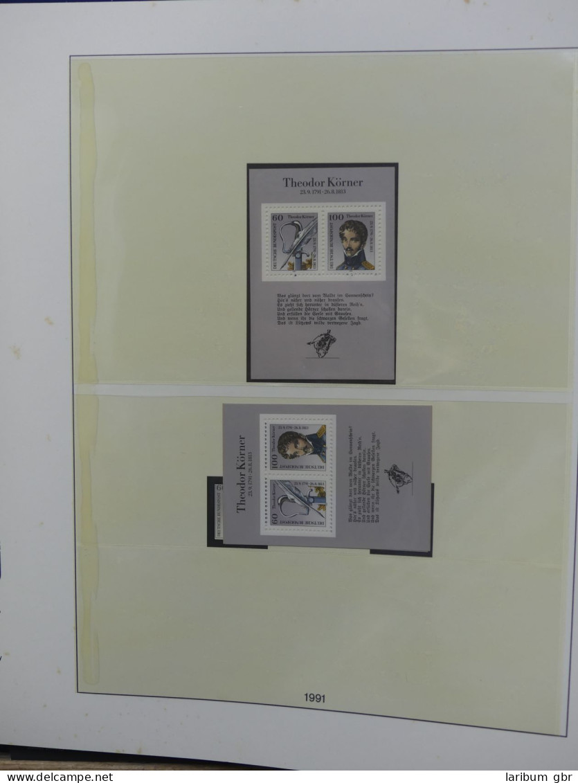 BRD Bund ab 1986 postfrisch besammelt im Lindner T Vordruck #LX921