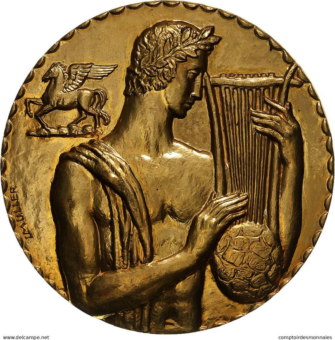 Belgique, Médaille, Orphée, Société Belge Des Auteurs, Musique, Muller - Other & Unclassified