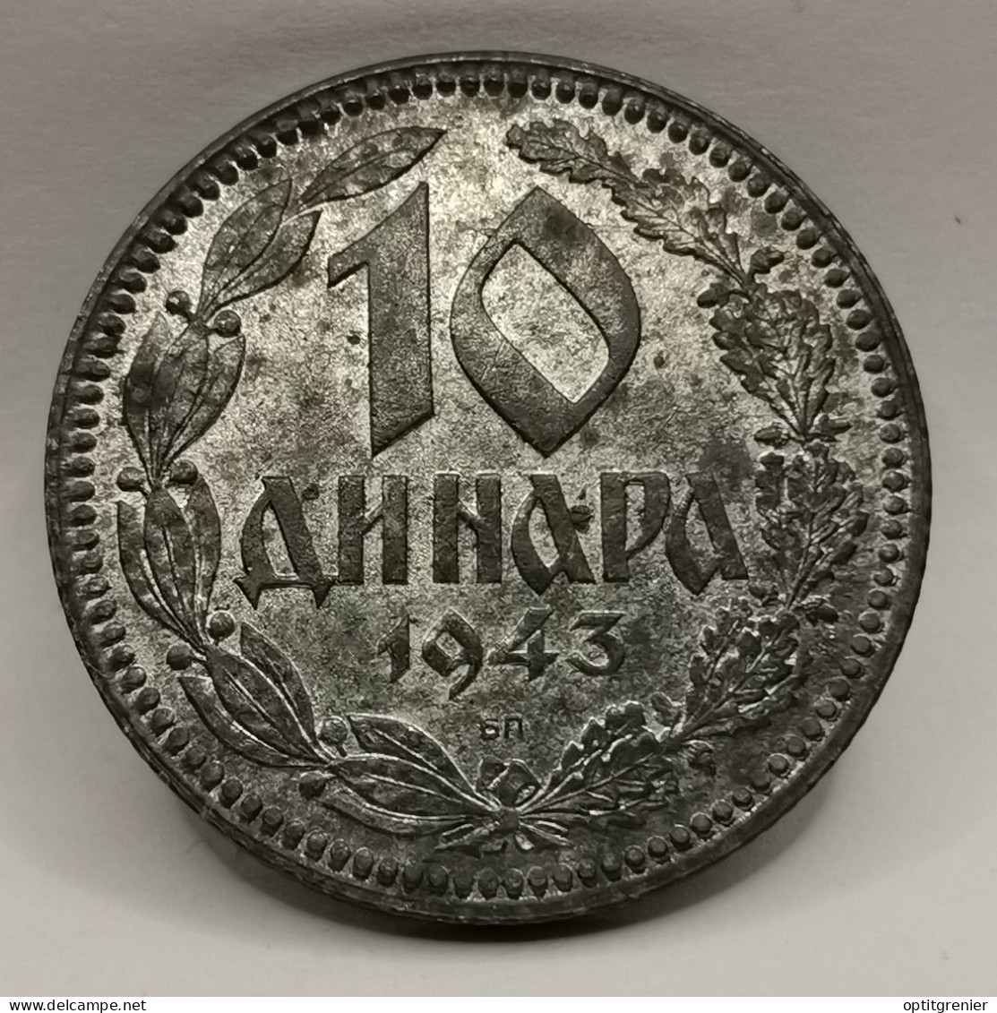 10 DINARS 1943 SERBIE OCCUPATION ALLEMANDE / SERBIA WW2 - Servië