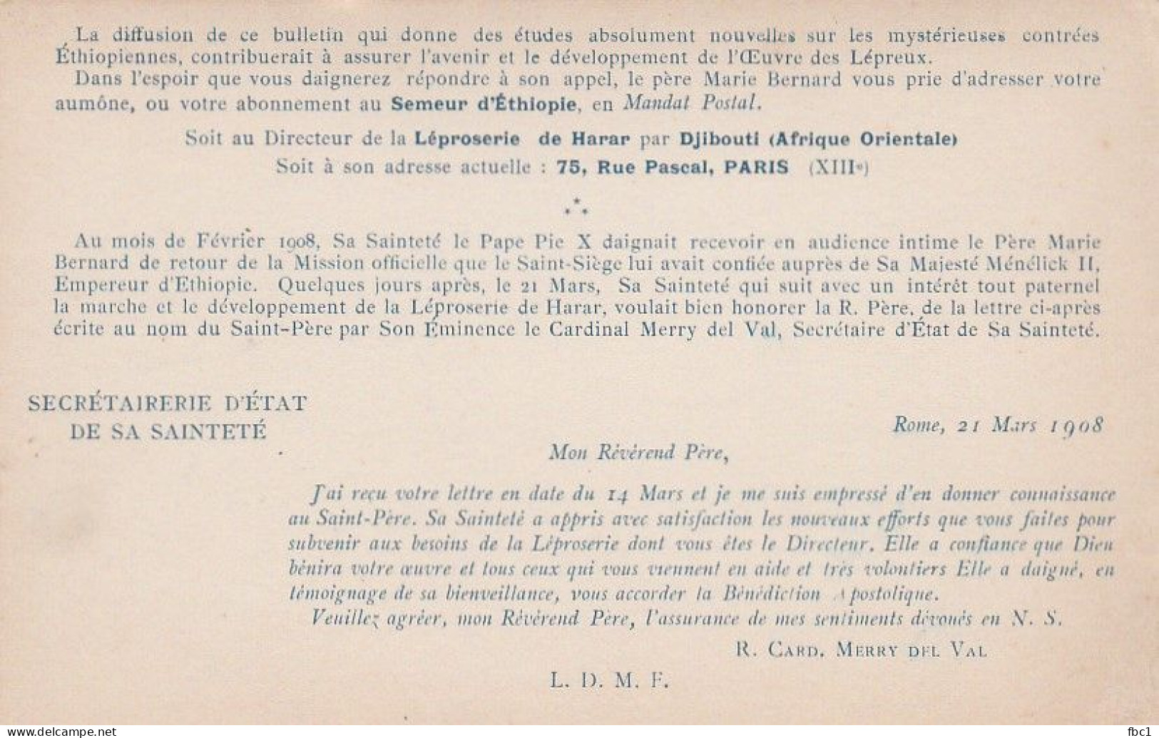 Ethiopie - Harar - Groupe Générale De La Léproserie - Ethiopie