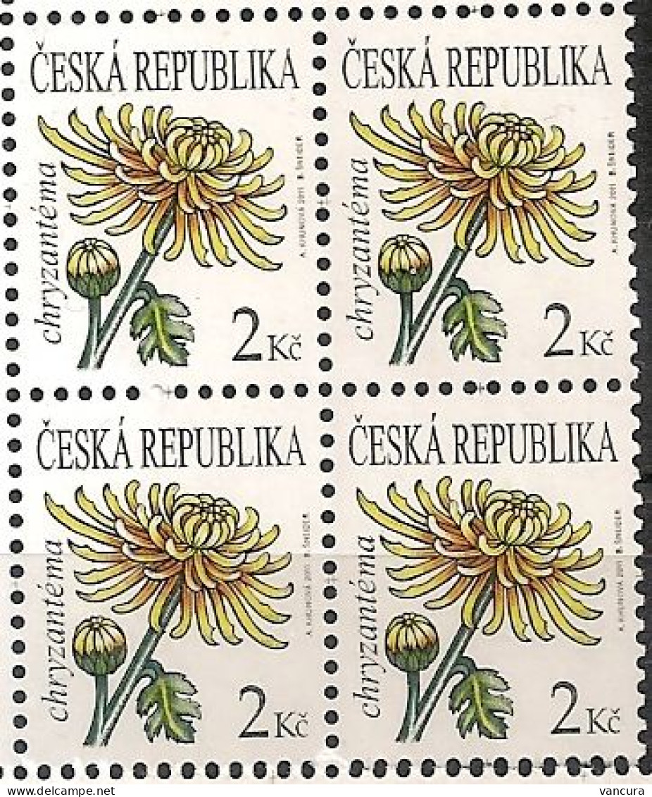 ** 684 Czech Republic Chrysanthemum Definitive 2011 - Nuovi