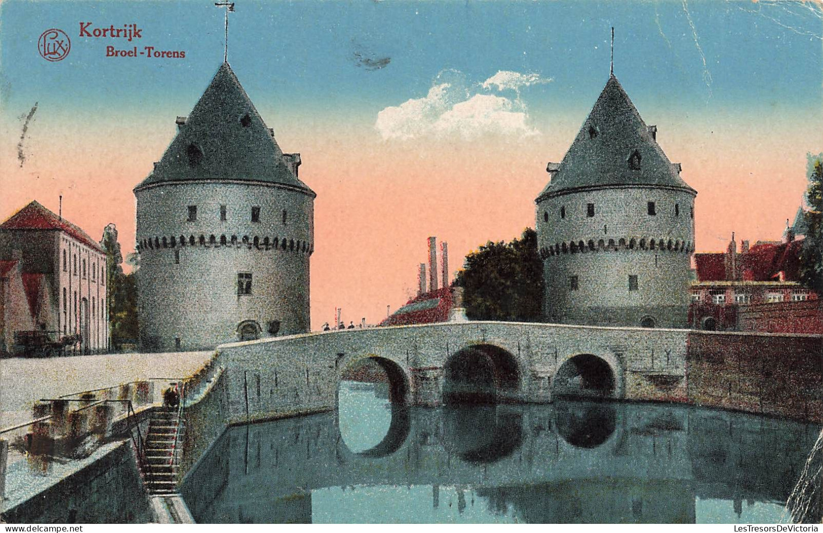 BELGIQUE - Kortrijk - Broel - Torens - Vue Générale Sur Les Tours - Carte Postale Ancienne - Kortrijk