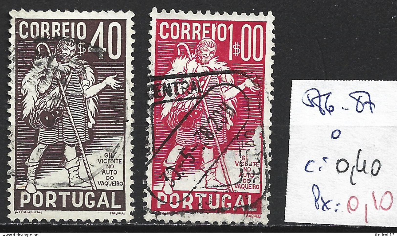 PORTUGAL 586-87 Oblitérés Côte 0.40 € - Used Stamps