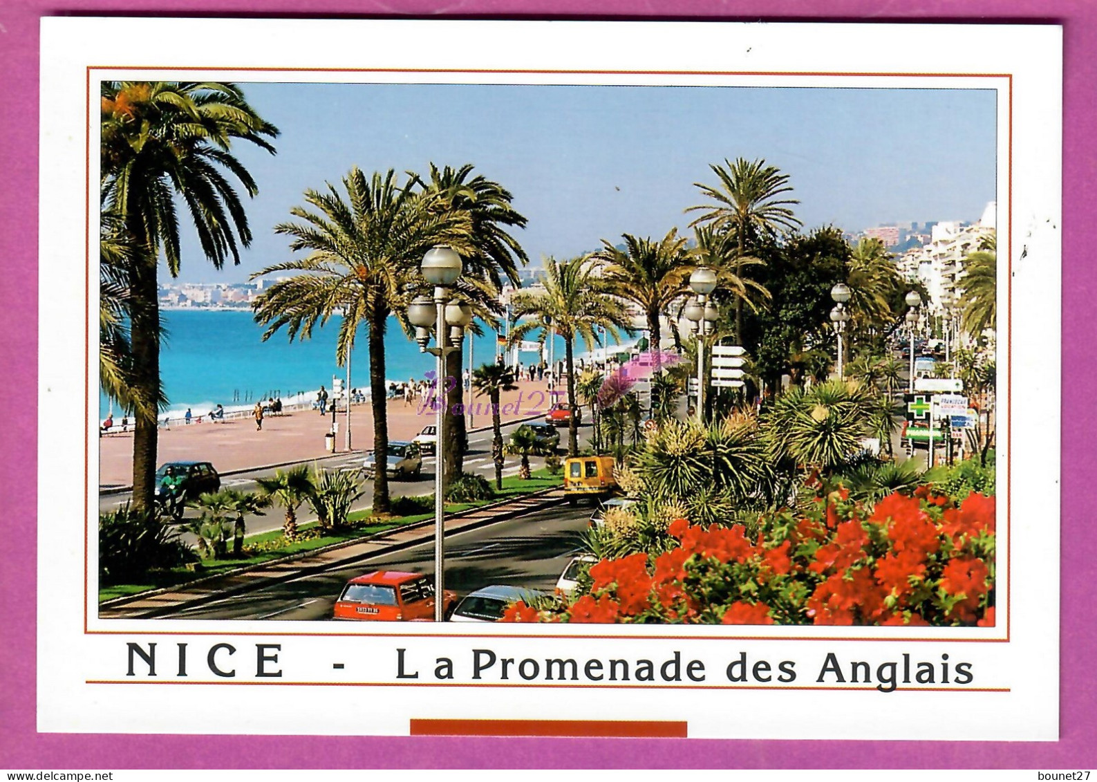 NICE 06 - La Promenade Des Anglais Fleur Palmier Plage - Places, Squares