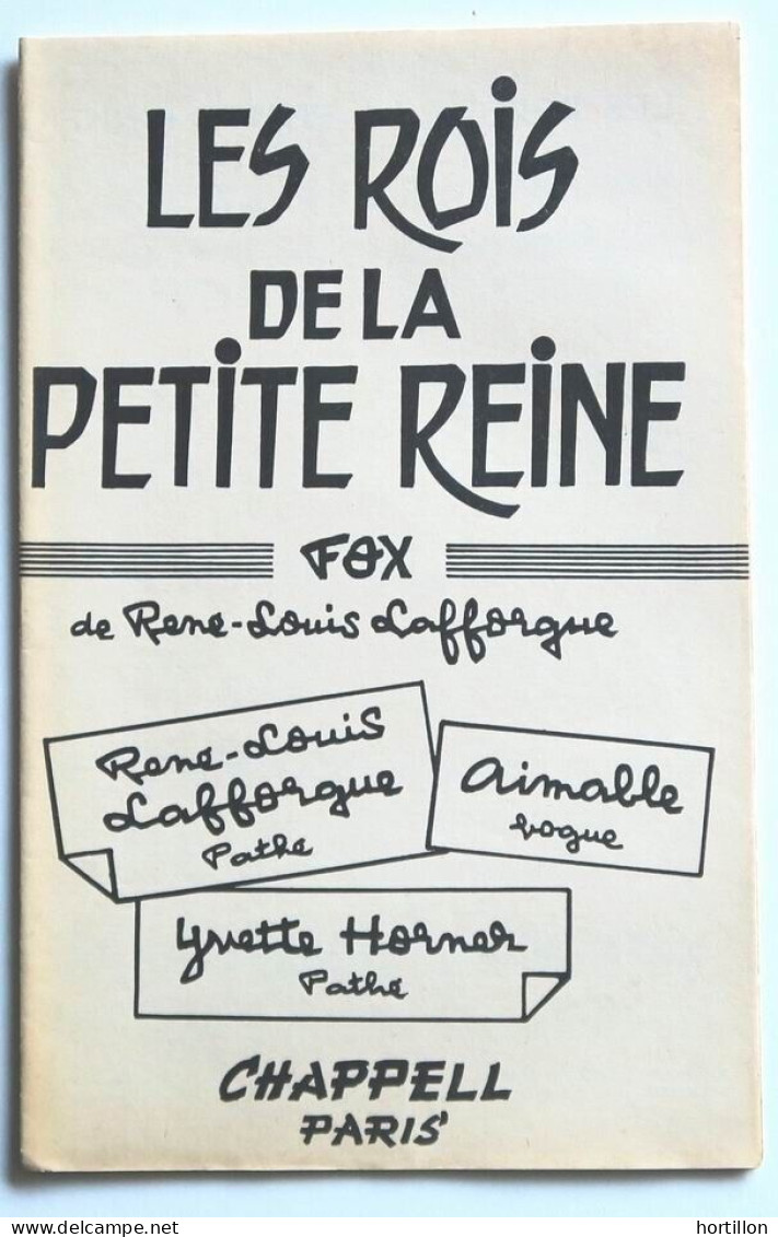 Partition Sheet Music RENE-LOUIS LAFFORGUE / YVETTE HORNER : Les Rois De La Petite Reine * 60s Cyclisme Vélo - Libri Di Canti