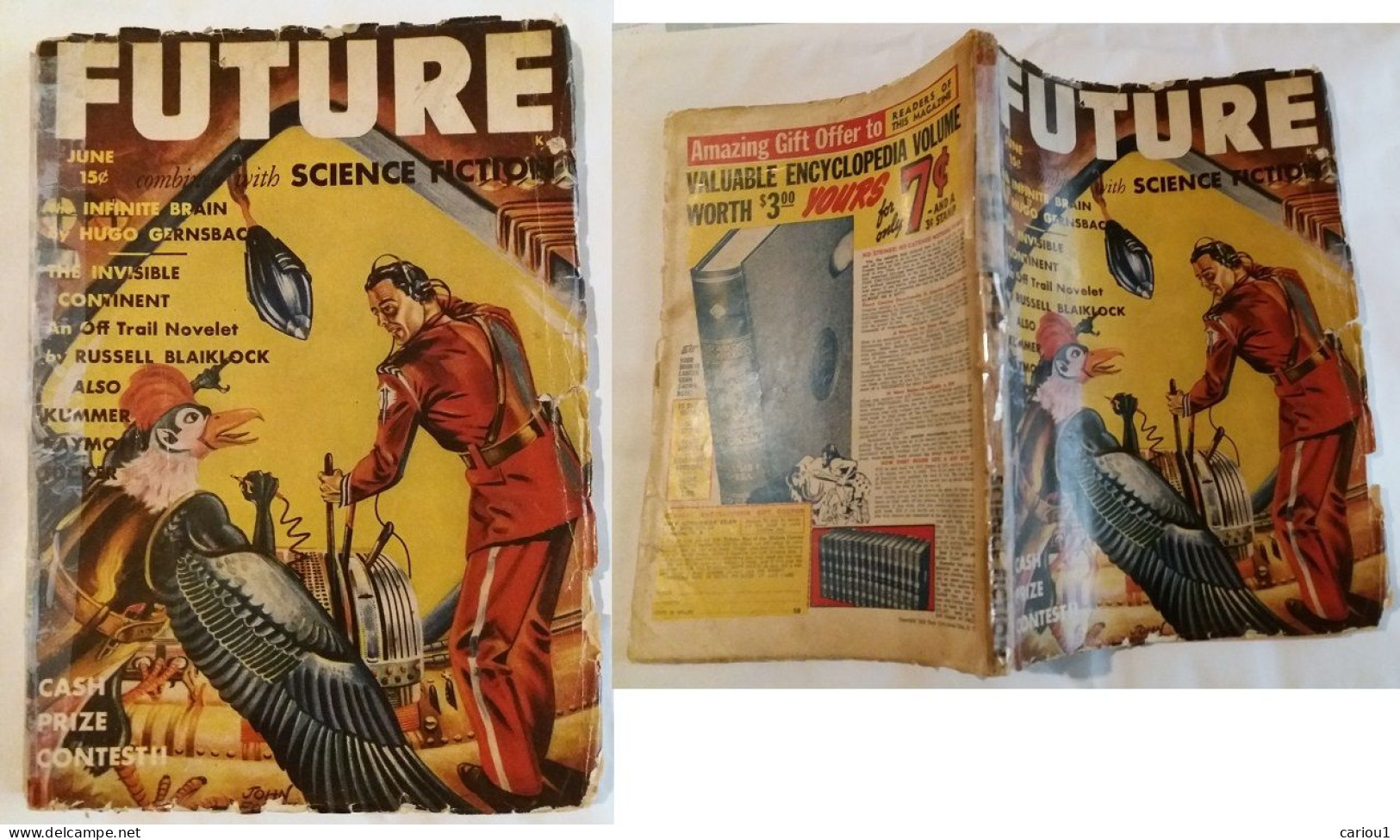 C1 FUTURE 06 1942 SF Pulp FORTE Damon KNIGHT Gernsback BLISH Wollheim TUCKER PORT INCLUS France - Avant 1950