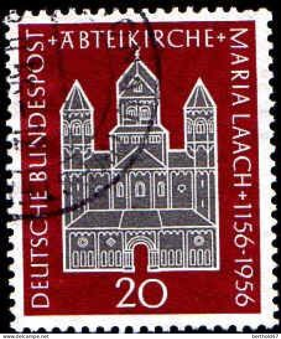 RFA Poste Obl Yv: 114 Mi:238 Abteikirche Maria Laach (TB Cachet Rond) (Thème) - Iglesias Y Catedrales