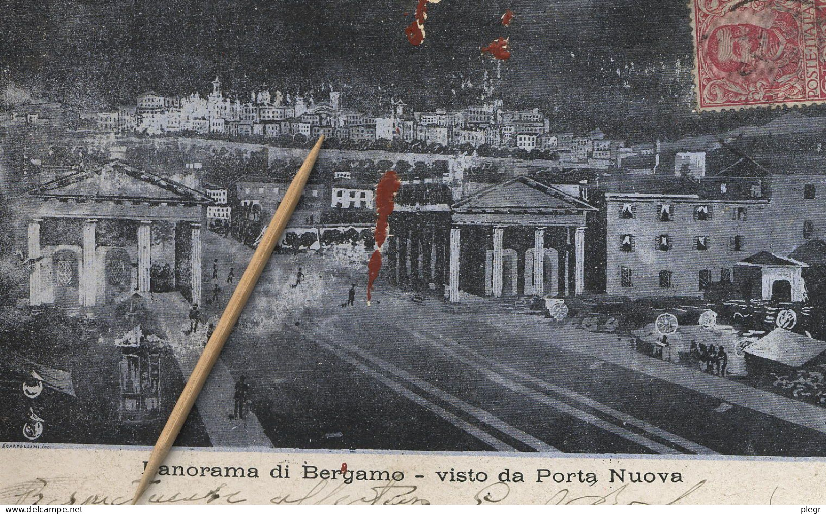 6-ITALOM 01 03/6458 - BERGAMO / BERGAME - VISTO DA PORTA NUOVA - Bergamo