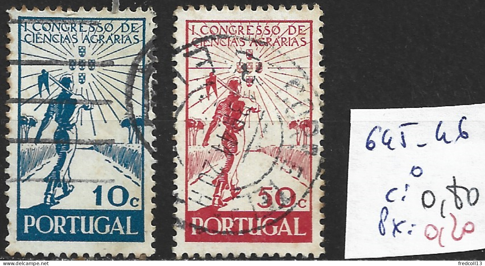 PORTUGAL 645-46 Oblitérés Côte 0.80 € - Usati