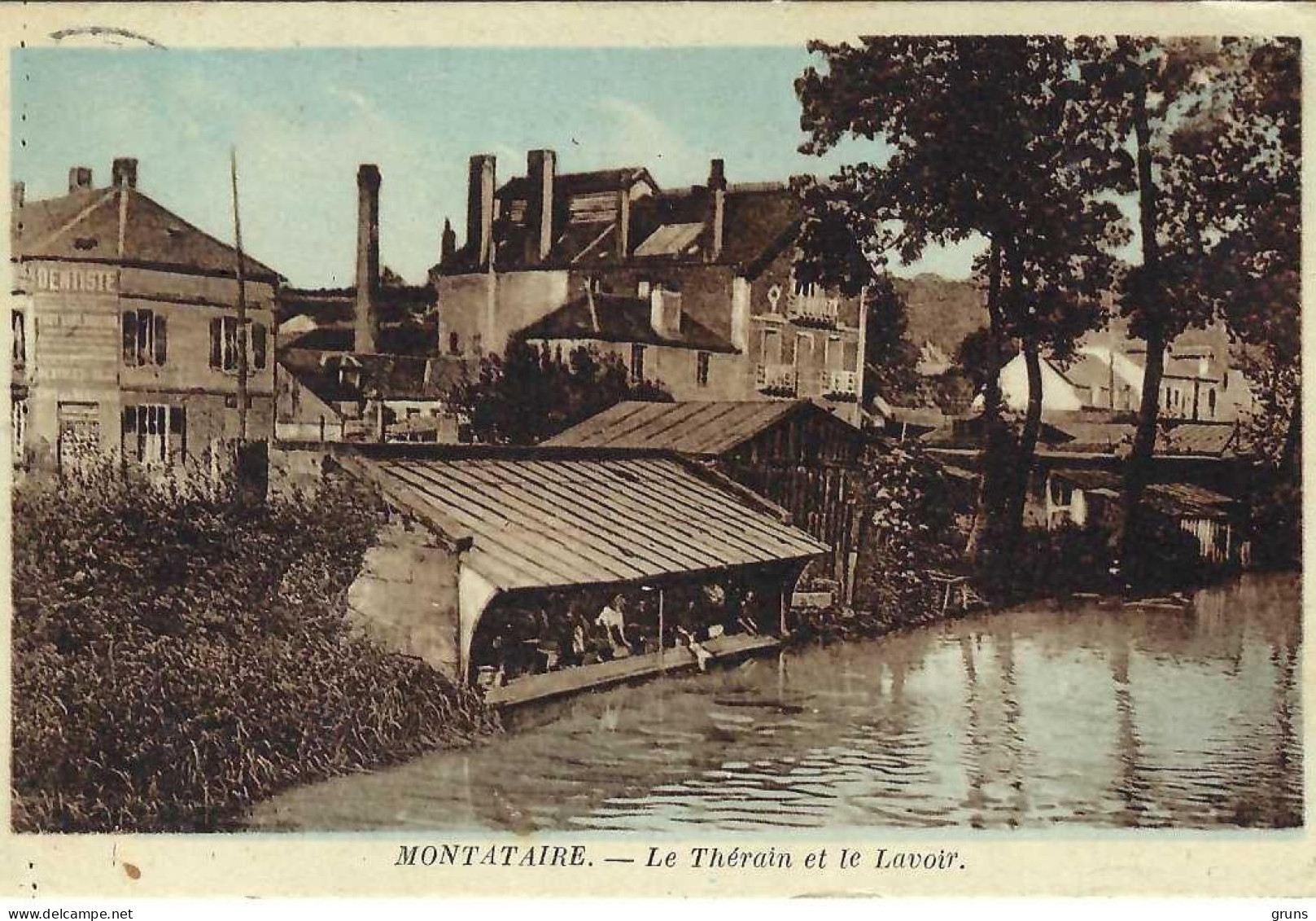 Montataire Le Thérain Et Le Lavoir, Rare En Colorisée - Montataire