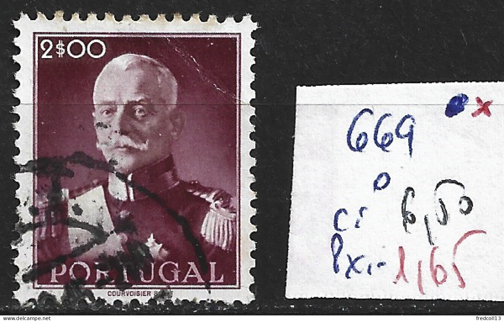 PORTUGAL 669 Oblitéré Côte 6.50 € ( 1 Pli ) - Used Stamps