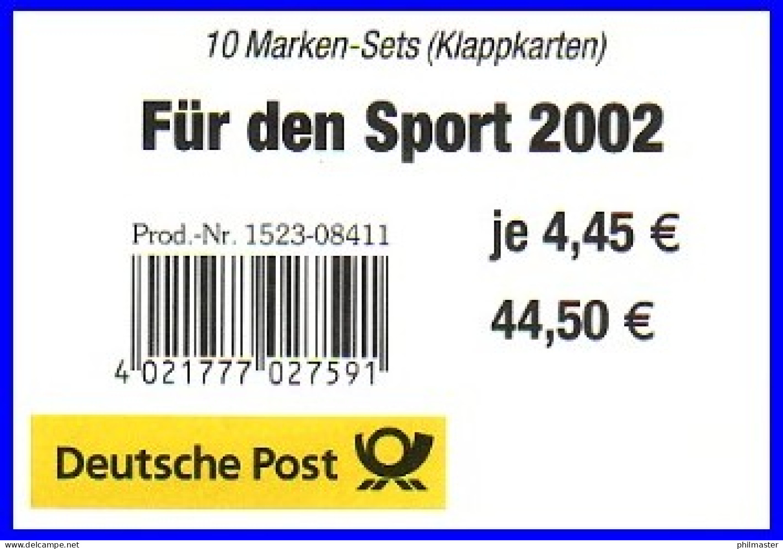 47 MH Winterolympiade, Banderole Für 10 Heftchen - 2001-2010