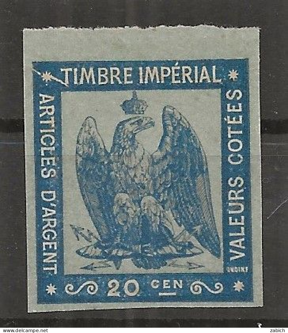 TIMBRES FISCAUX RARE Article D'argent N°1 Neuf  Cote 350€ Belles Marges Gomme Intacte San Charniere - Other & Unclassified