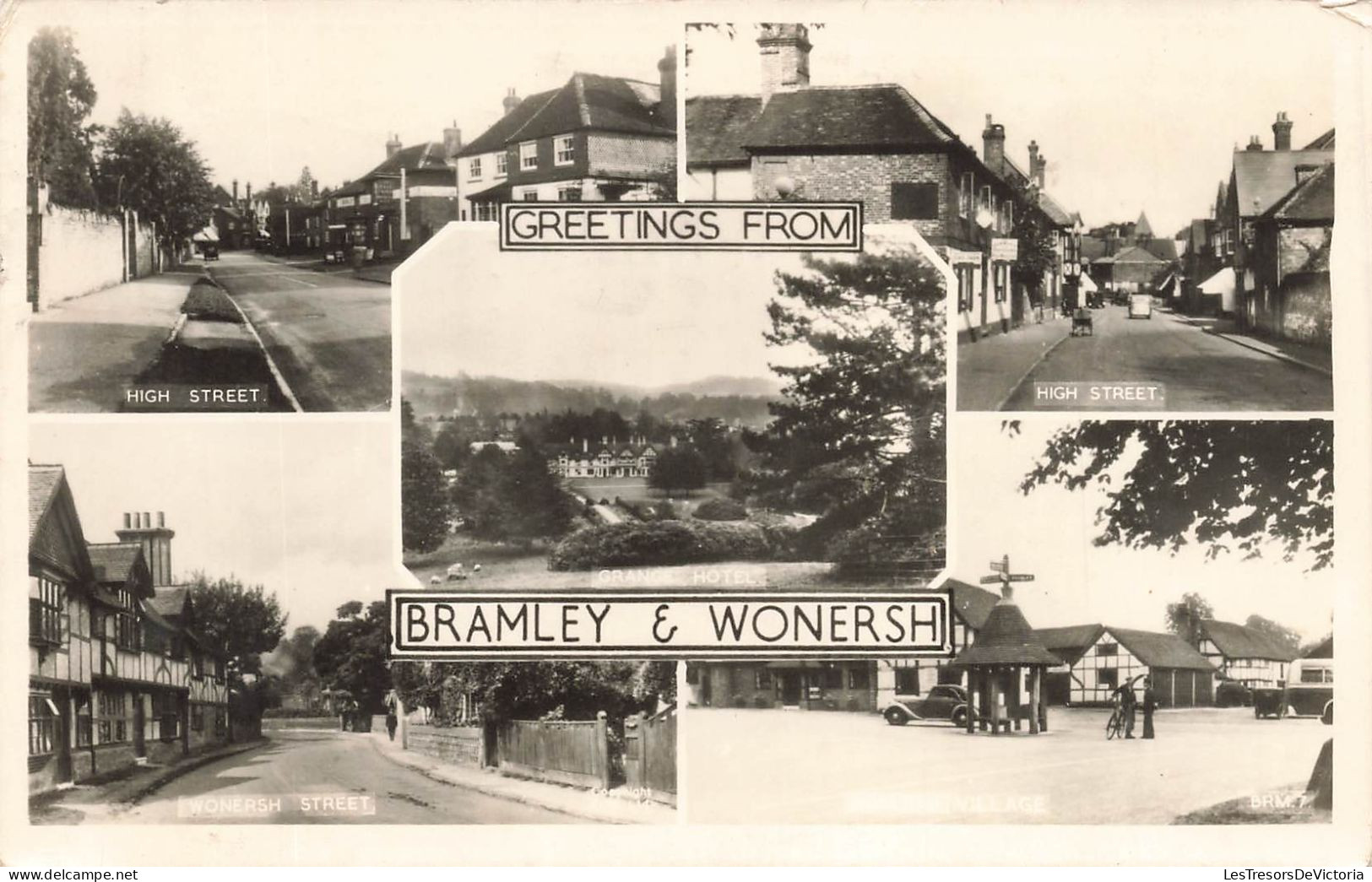 ROYAUME-UNI - Greetings From Bramley & Wonersh - Multivues De Différentes Endroits - Carte Postale Ancienne - Surrey