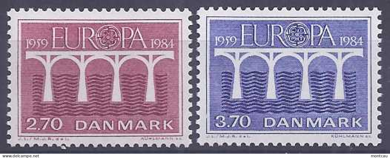 Europa 1984. Danmark Mi 806-07 MNH (**) - 1984