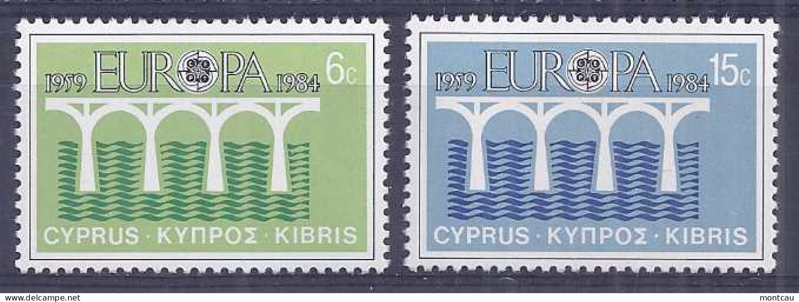 Europa 1984. Cyprus Gr Mi 611-12 MNH (**) - 1984