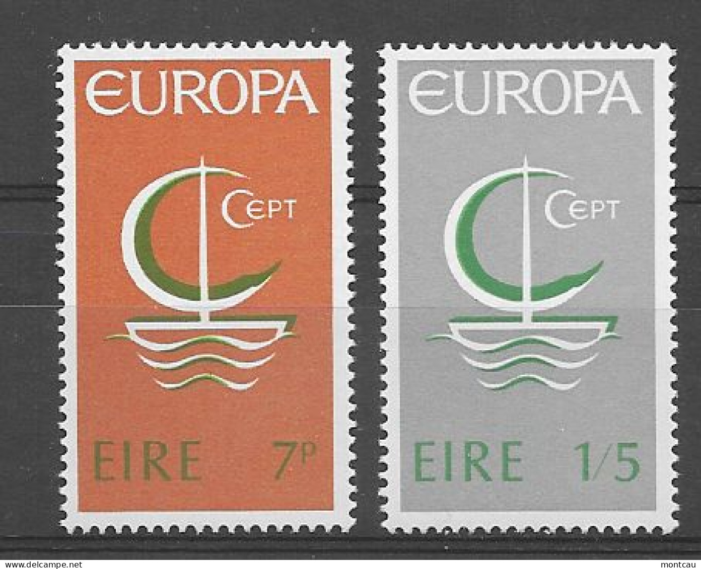 Irlanda 1966.  Europa Mi 188-89  (**) - 1966
