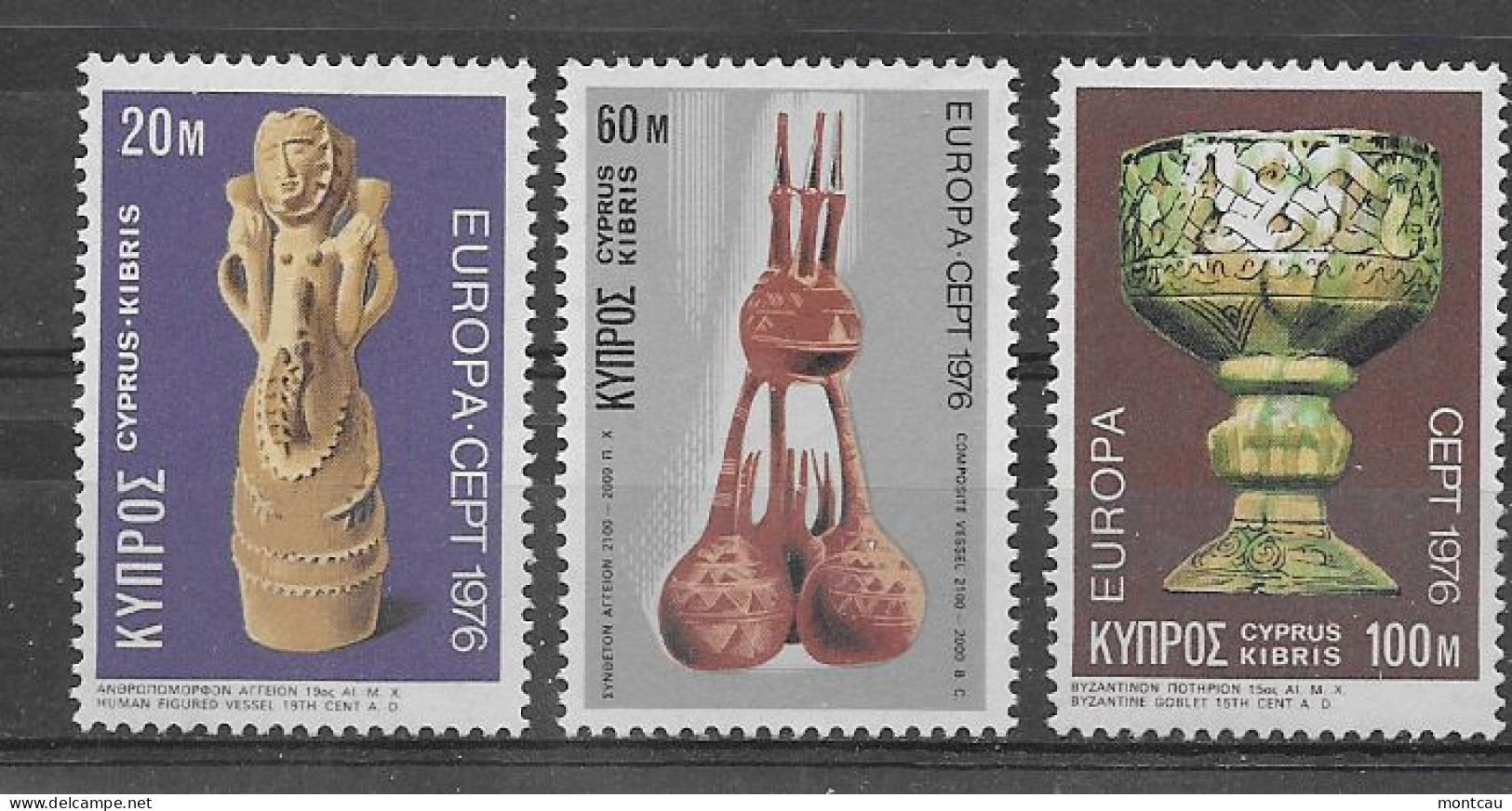 Cyprus 1976.  Europa Mi 435-37  (**) - 1976