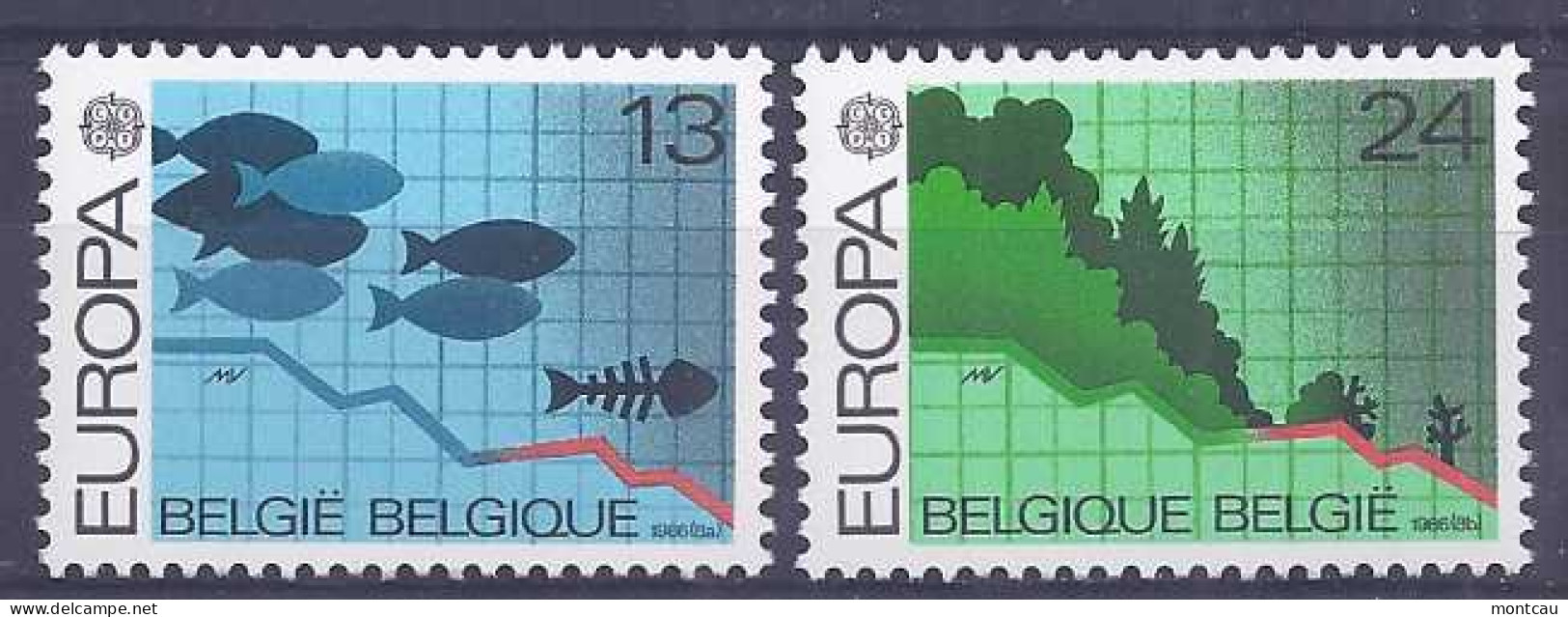 Europa 1986 - Belgie Mi 2263-64 (**) - 1986