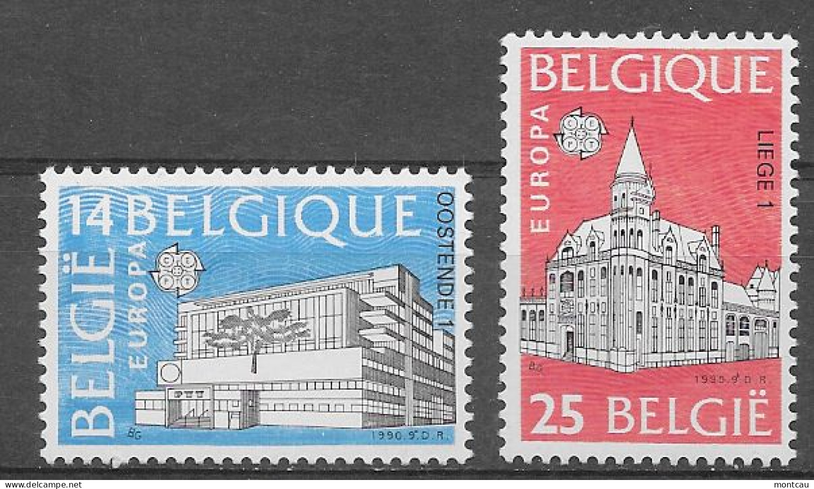 Belgica 1990.  Europa Mi 2420-21  (**) - 1990