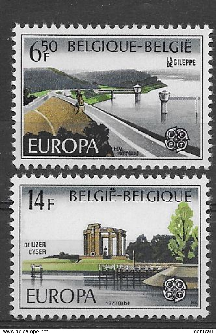 Belgica 1977.  Europa Mi 1905-06  (**) - 1977