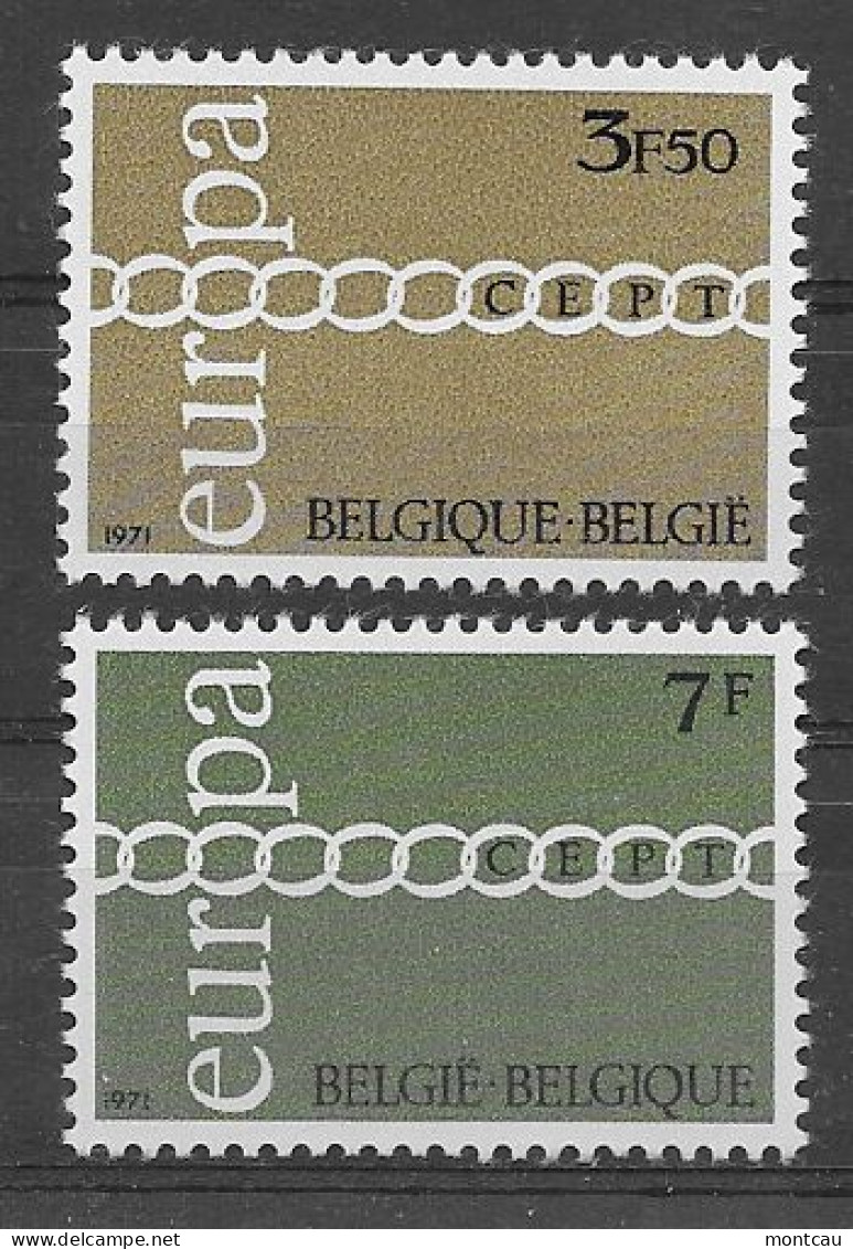 Belgica 1971.  Europa Mi 1633-34  (**) - 1971