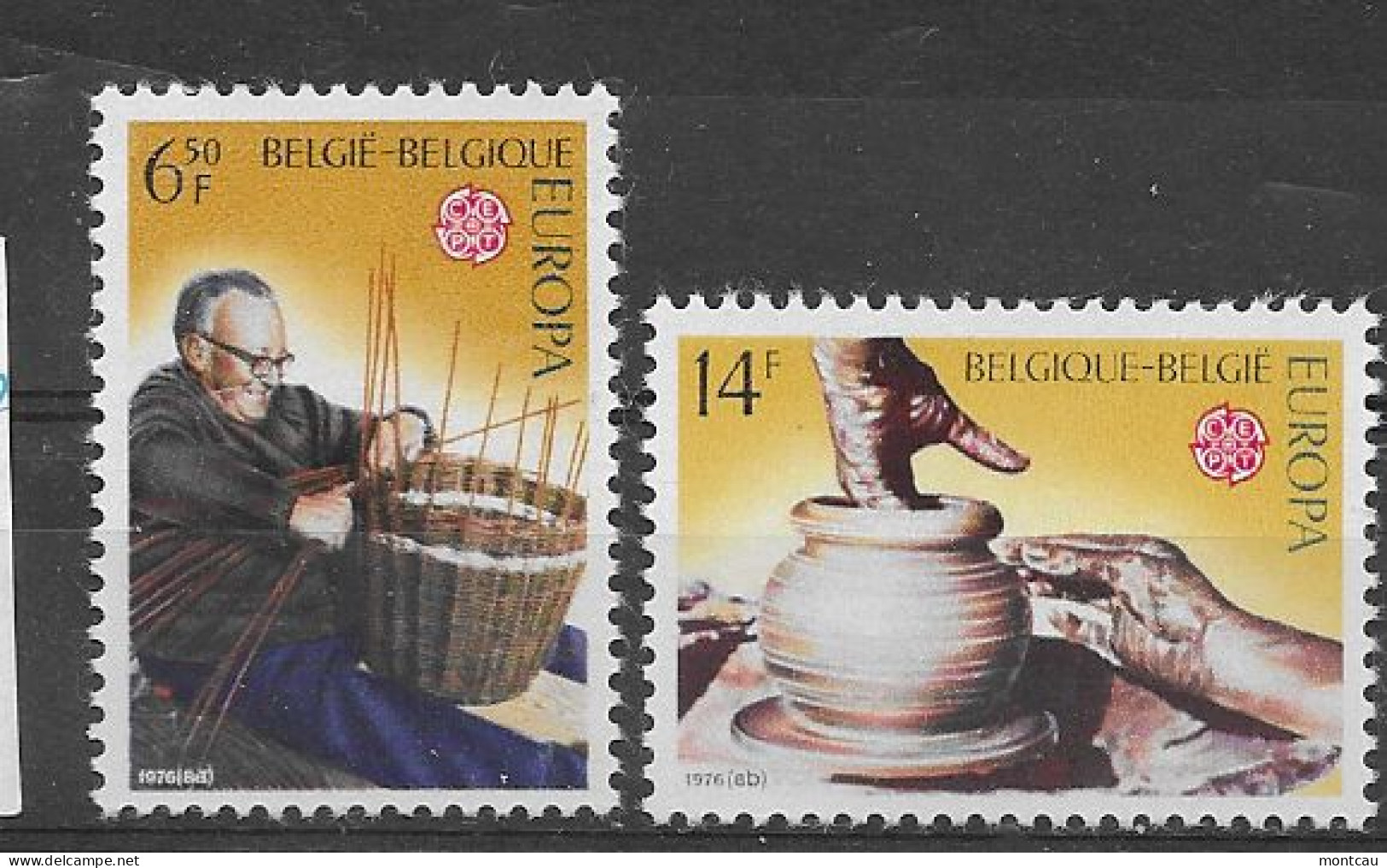 Belgica 1976.  Europa Mi 1857-58  (**) - 1976