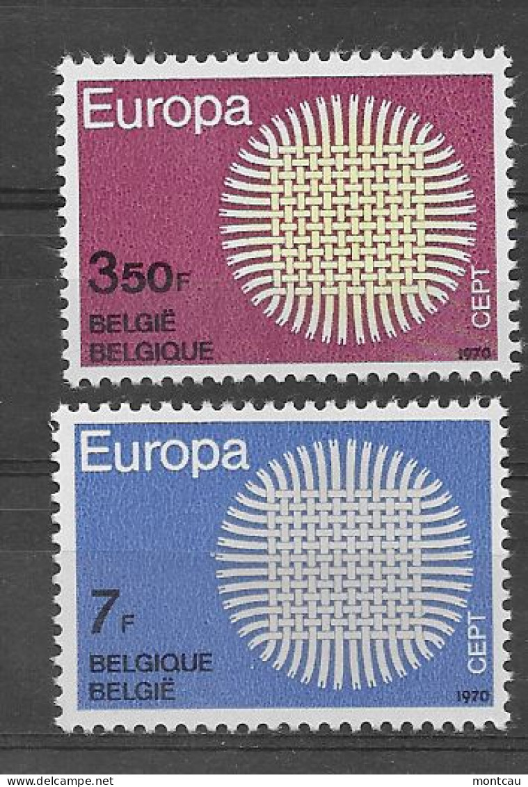 Belgica 1970.  Europa Mi 1587-88  (**) - 1970