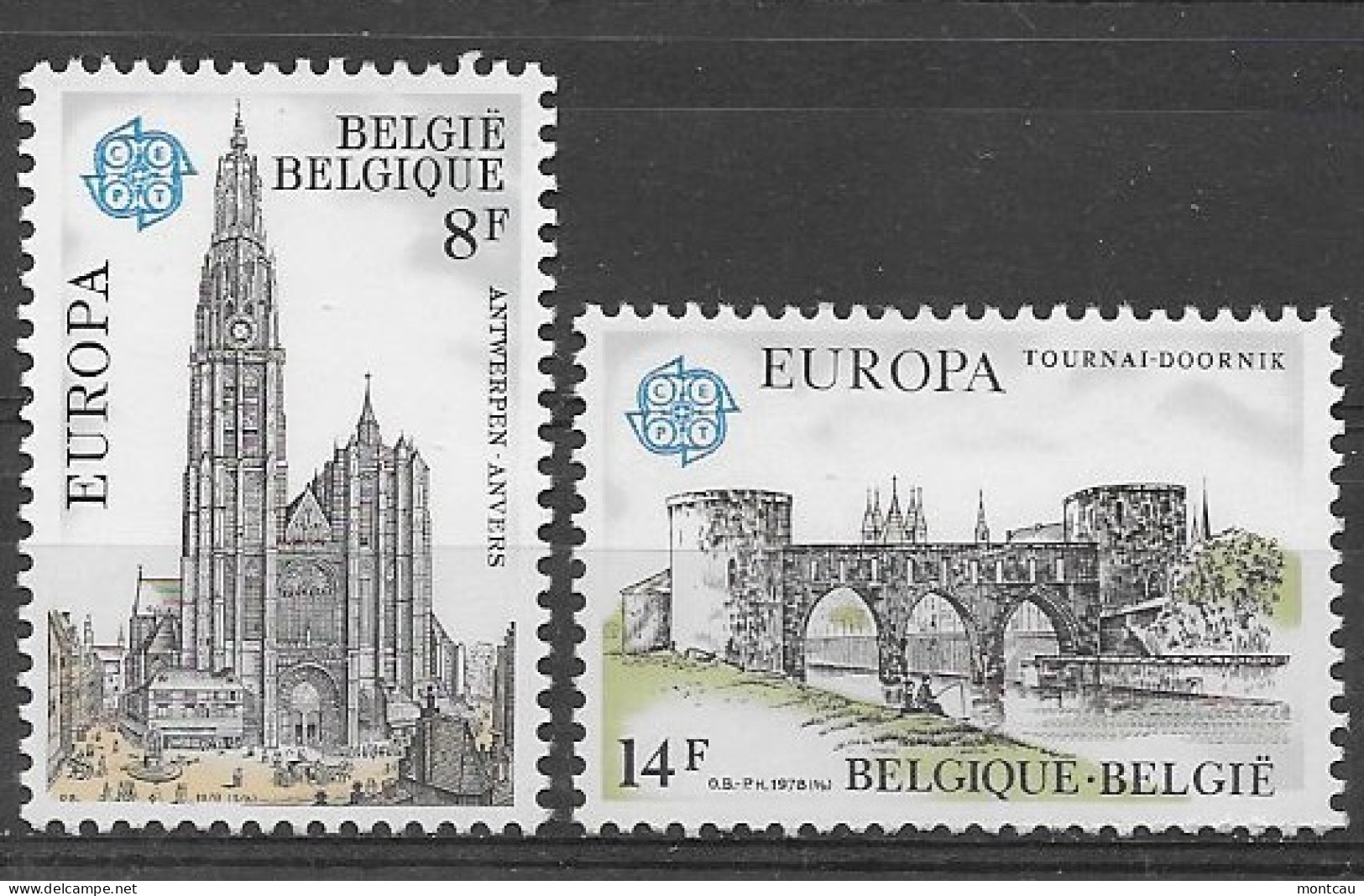 Belgica 1978.  Europa Mi 1943-44  (**) - 1978