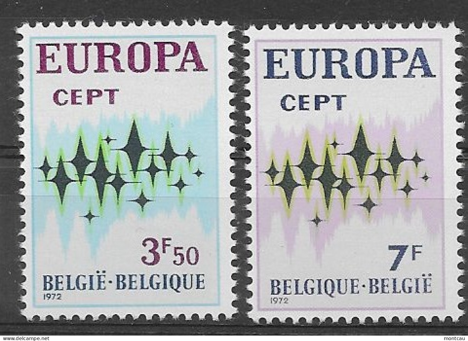 Belgica 1972.  Europa Mi 1678-79  (**) - 1972