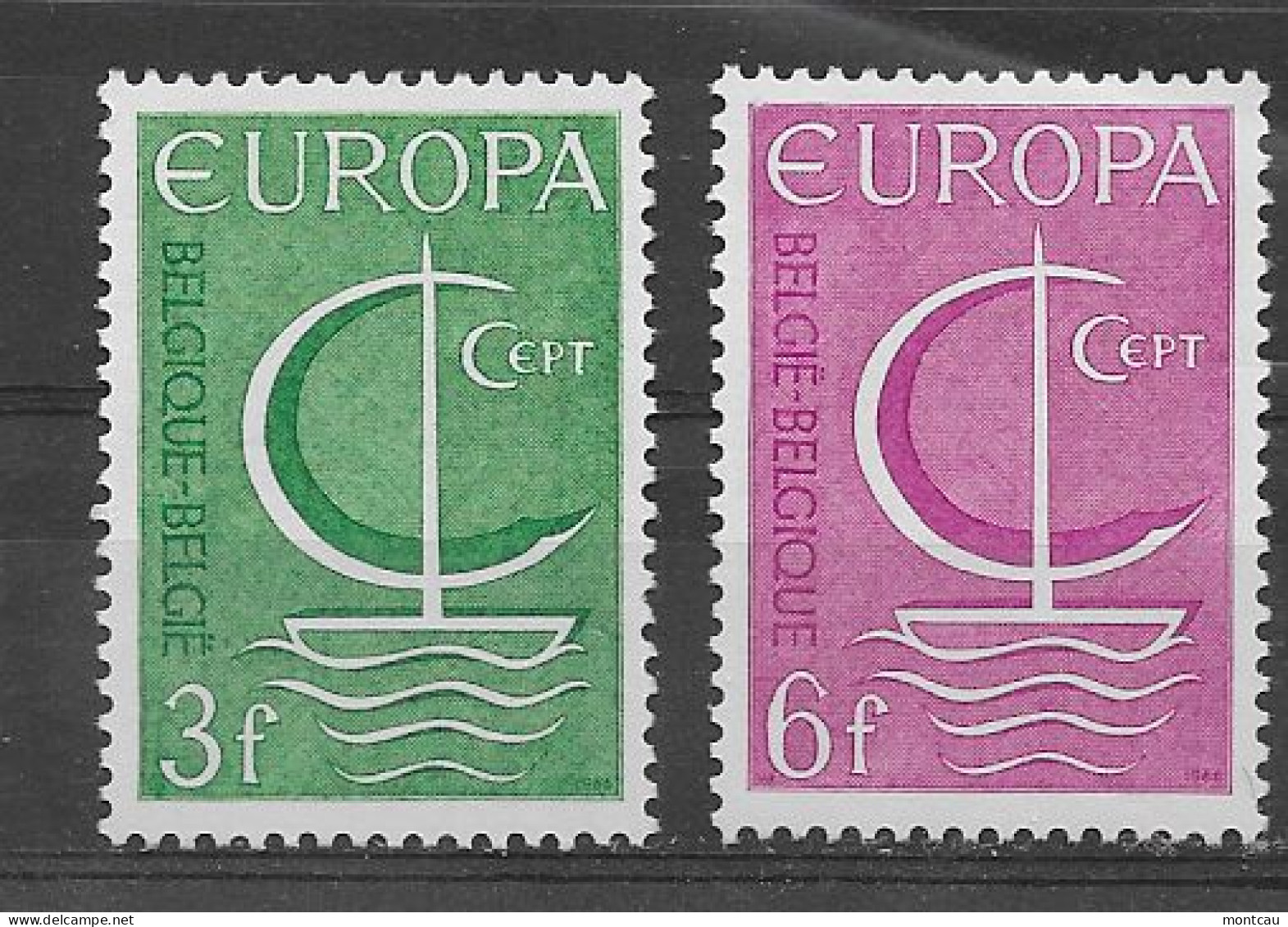 Belgica 1966.  Europa Mi 1446-47  (**) - 1966