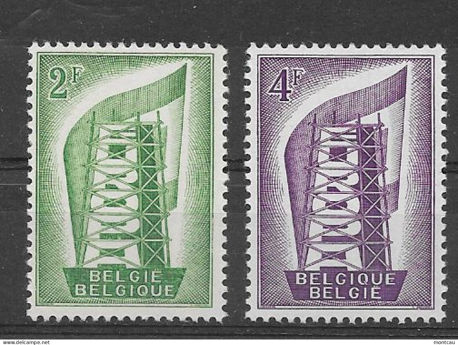 Belgica 1956.  Europa Mi 1073-44  (**) - 1956