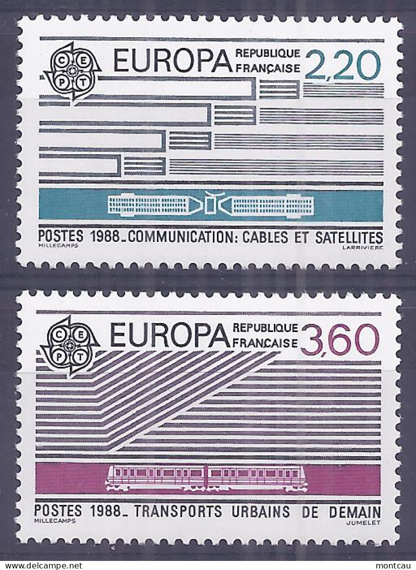 Francia 1988. YT = 2531-32 -  (**). Europa - 1988