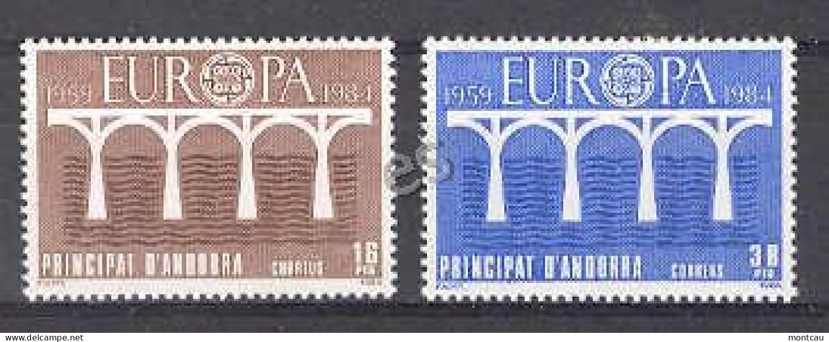 Andorra - 1984, Europa E=179-80 S=162-63 (**) - Nuevos