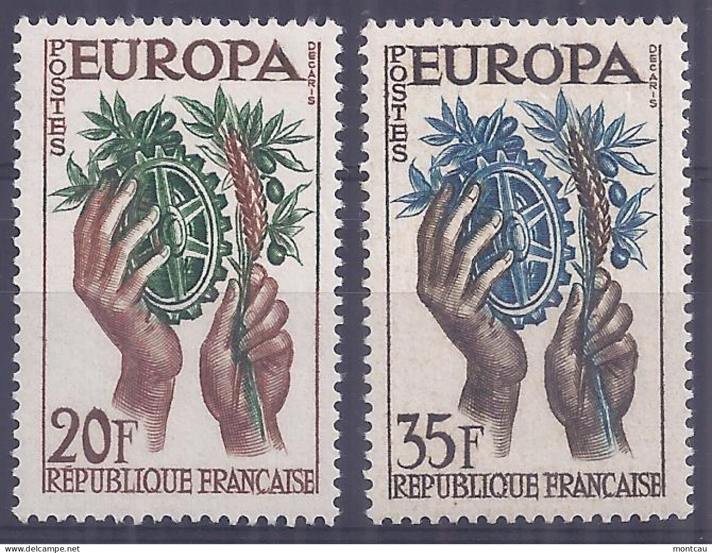 Francia 1957. Europa  YT = 1122-23 - (**). - 1957