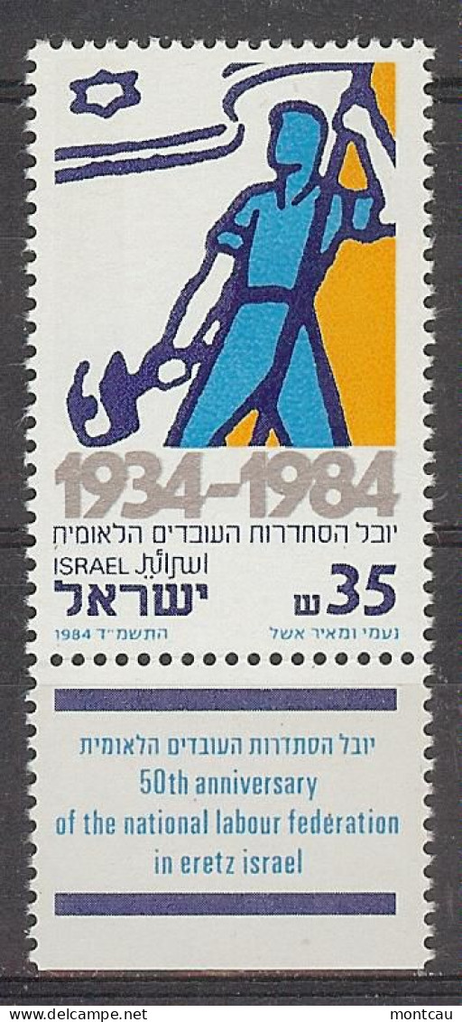 Israel 1984.  Fed Trabajo Mi 962  (**) - Neufs (avec Tabs)