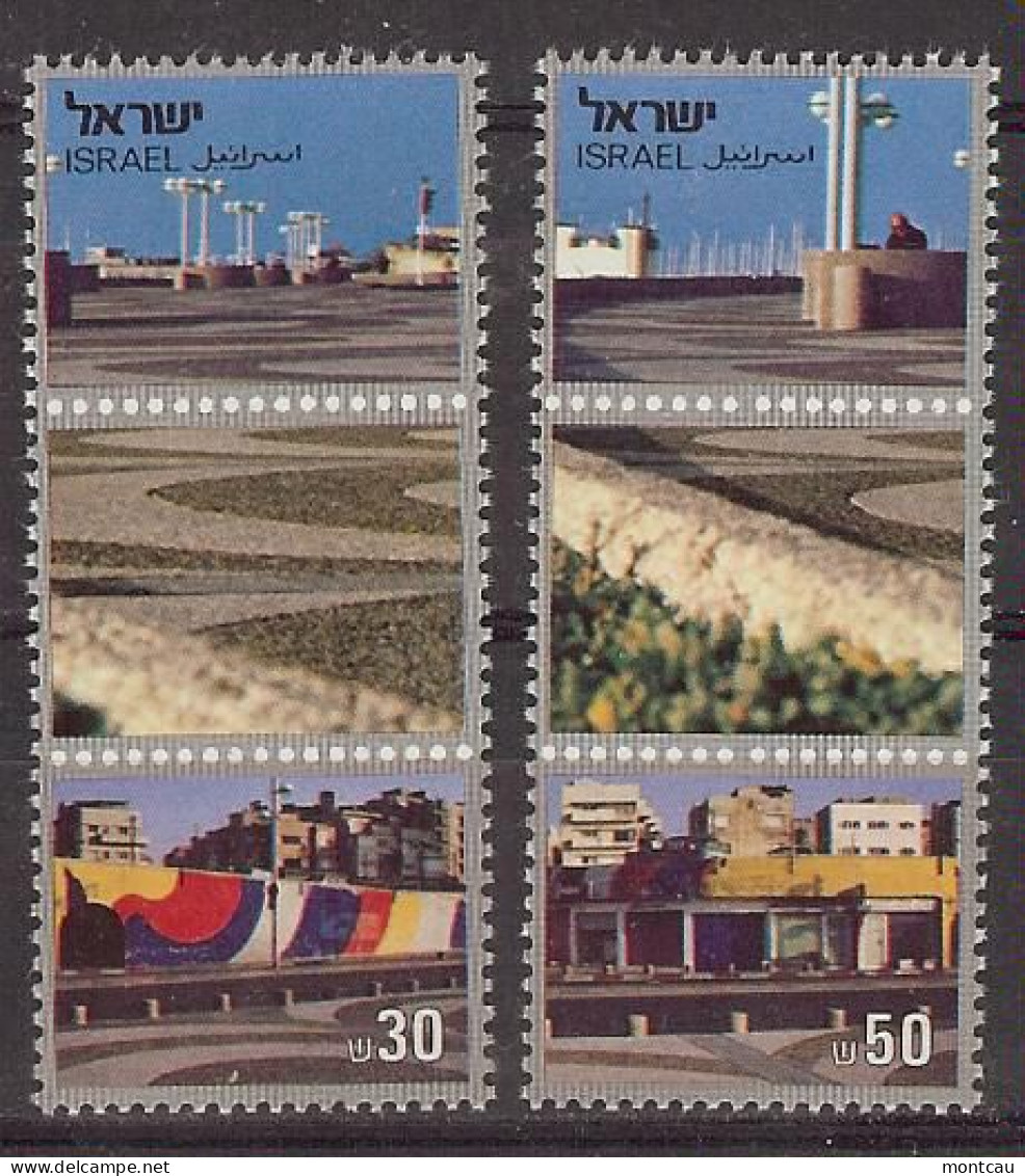 Israel 1983.  Exp. Tel Aviv Mi 941-42  (**) - Unused Stamps (with Tabs)